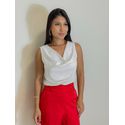 Blusa Gola Tania Branca