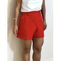 Short Alfaiataria Naty Vermelho