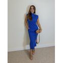 Vestido Canelado Muscle Tee Azul Royal
