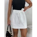 Short Saia Cinto Patricia Branco