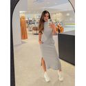 Vestido Canelado Muscle Tee Mescla