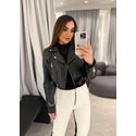 Jaqueta Couro Fake Londres Preto