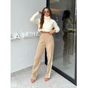 Calça Listra Mirela Cappuccino
