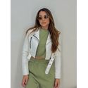 Jaqueta Couro Fake Ivy Branca