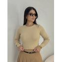 Blusa Manga Longa Modal Capuccino