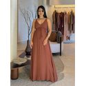 Vestido Liso Ibiza Marrom