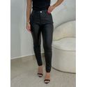 Calça Skinny Resinada Preto