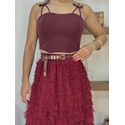 Cinto Couro Fininho Metal Cherry