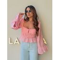 Blusa Ombro a Ombro Laise Rosa