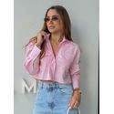 Camisa Cropped Pamela Rosa