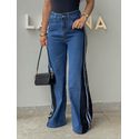 Calça Jeans Listra Sofia Azul
