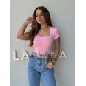 Body Manguinha Lara Rosa