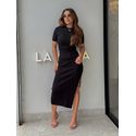 Vestido Tricot Manguinha Roberta Preto