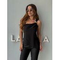 Blusa Assimétrica Rafaela Preta