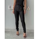 Calça Skinny Resinada Ester Preto