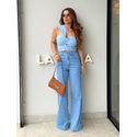 Calça Wide Leg Jeans Lua 