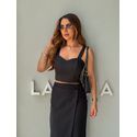 Blusa Alfaiataria Eva Preta