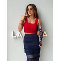 Blusa Gola Quadrada Marisa Vermelho