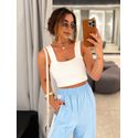 Blusa Gola Quadrada Marisa Branco