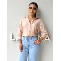 Camisa Viscolinho Talita Cappuccino