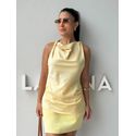 Blusa Cetim Fabricia Manteiga