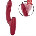 Vibrador de Ponto G e Clitóris com Pulsação e Dedilhar - Brown