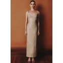 VESTIDO SIENNA COURO PU BEGE
