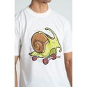 Camiseta Estampada Landfeet Tema Caramujo Fun Off White