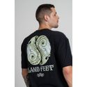 Camiseta Estampada Landfeet Preto Tema Yin Yang