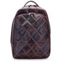 Mochila de Couro Lançamento Dubai matelassê café urbano