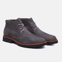 Bota Lecas Premium Nobuk Cinza