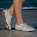 Sapatênis Masculino confortável em couro Forli Off-white