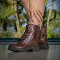  Bota Coturno Feminino Victory Avelã