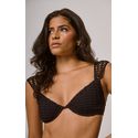 Top Ombré Bardot Preto