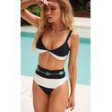 Calcinha Hot Pants Preto/Off