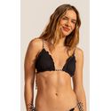 Top Cortininha Ripple Preto/Off