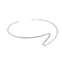 Choker Feminino Onda Slin Prata