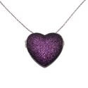 Colar Feminino Soberana Relicário Cravejado Prata