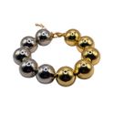 Pulseira Feminina Dual Glow Prata e Dourada