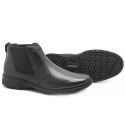 Bota com elástico Couro Preto Leveterapia