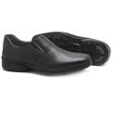 Sapato Social Leve Conforto Couro Preto Leveterapia