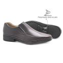 Sapato social conforto Couro Dark Brown Leveterapia