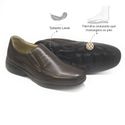 Sapato Social Leve Conforto Couro Dark Brown Leveterapia