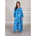 Chemise Luiza Linho Italiano Azul Turquesa