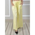 Calça Heloisa Linho Italiano Amarelo