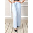 Calça Heloisa Linho Italiano Azul Bebe