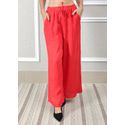 Calça Heloisa Linho Italiano Vermelho