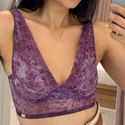 SUTIÃ TRANSPARENTE SEM BOJO E COM ARO TULE VINHO - ESTAMPADO