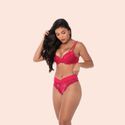 CALCINHA TANGA RENDA CÓS MICROFIBRA - LICHIA
