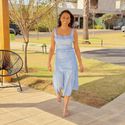 Conjunto Ane Azul/branco